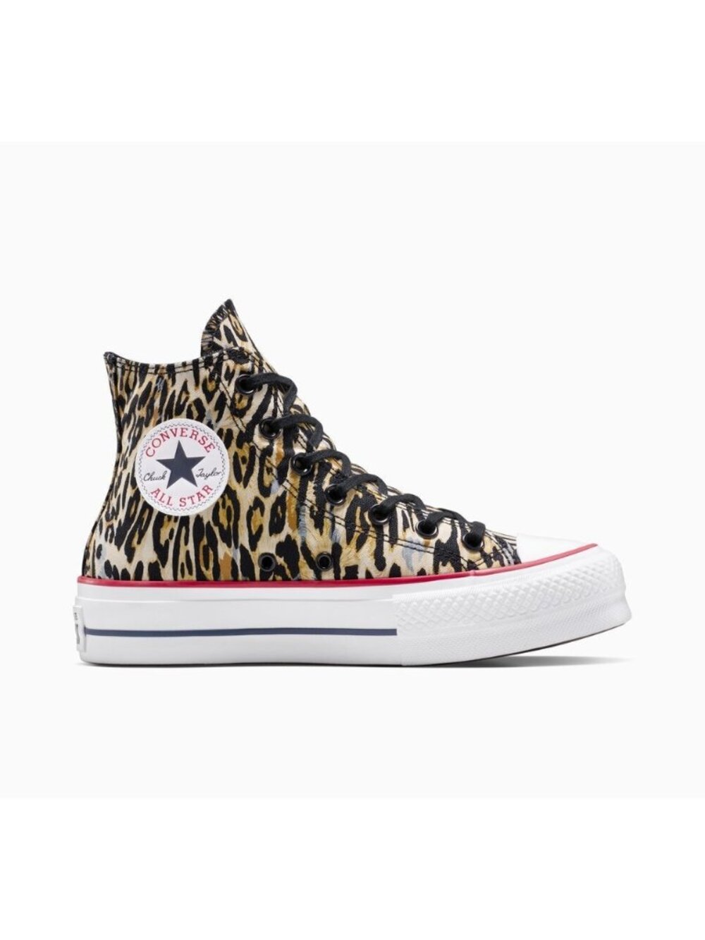 Chuck Taylor CONVERSE All Star Lift Platform Leopard High Top Sneakers US 8.5